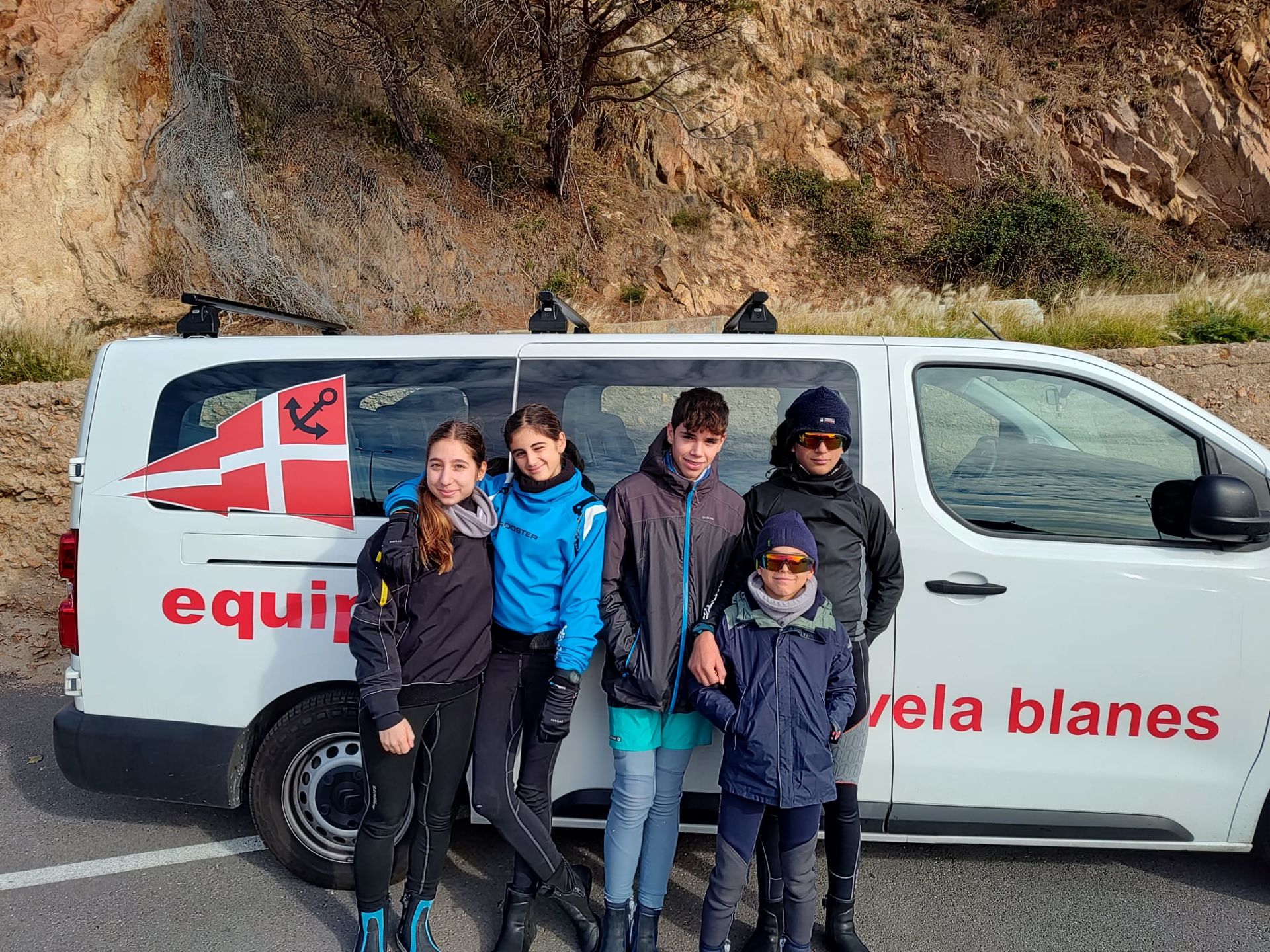 El equipo de Optimist participa a la VIII Guíxols Cup de Sant Feliu de Guíxols.