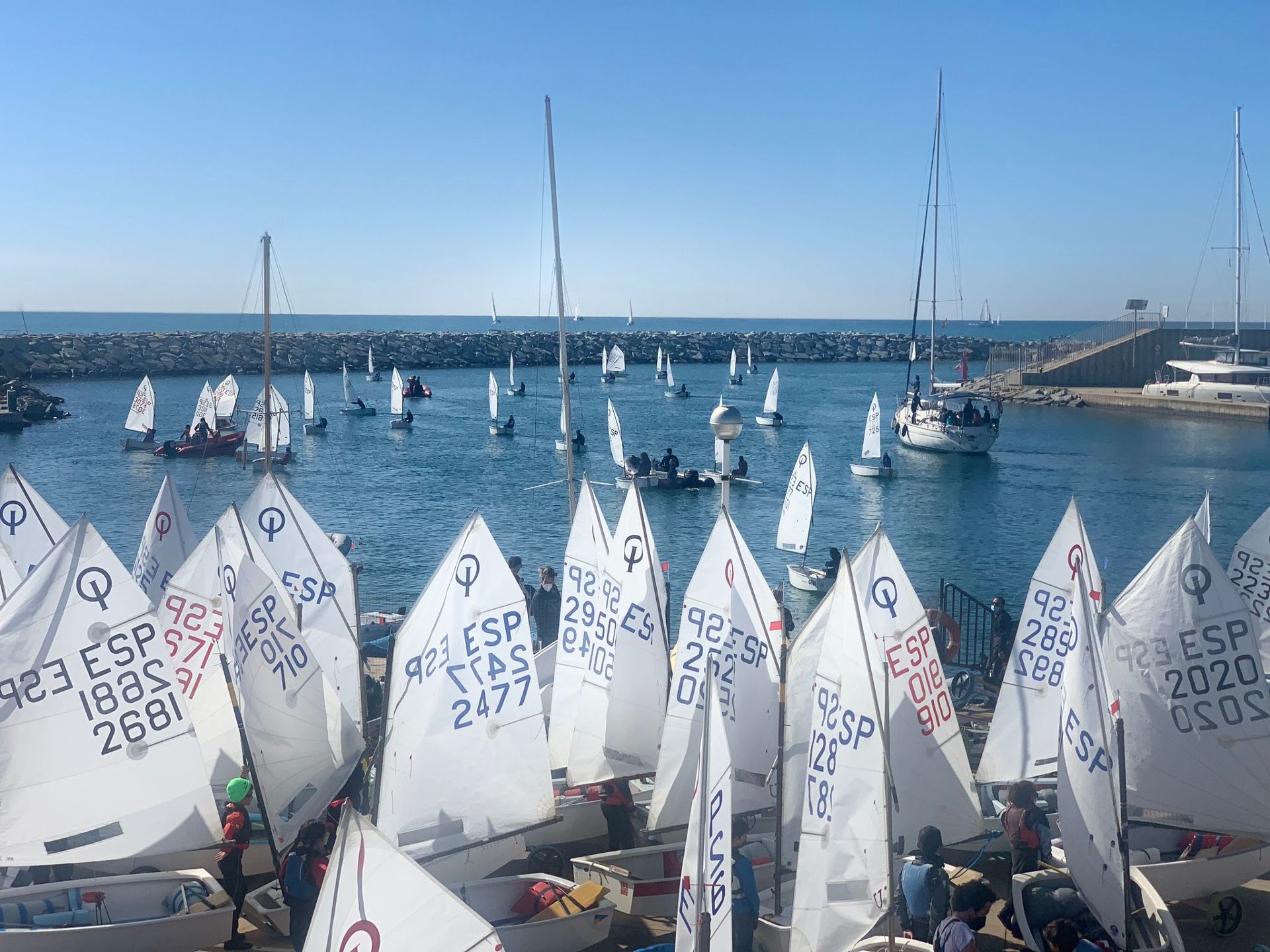 Els optimist blanencs competeixen a Masnou a la tercera N2 consecutiva. 