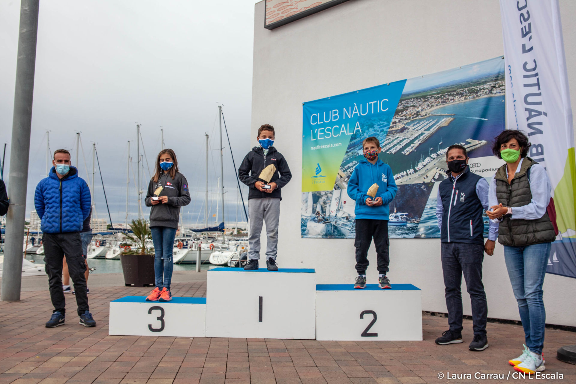 Tessa Aguirre pòdium a la primera regata del Circuït Català de Vela Infantil a Catalunya 2020/2021