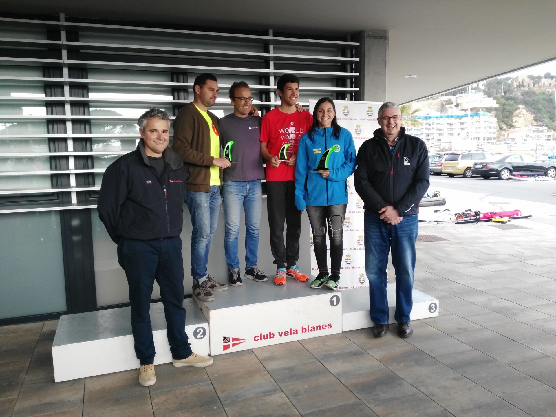 Marc Tusquets del CVB, a la classe Raceboard, Campió del Trofeu Primavera N2