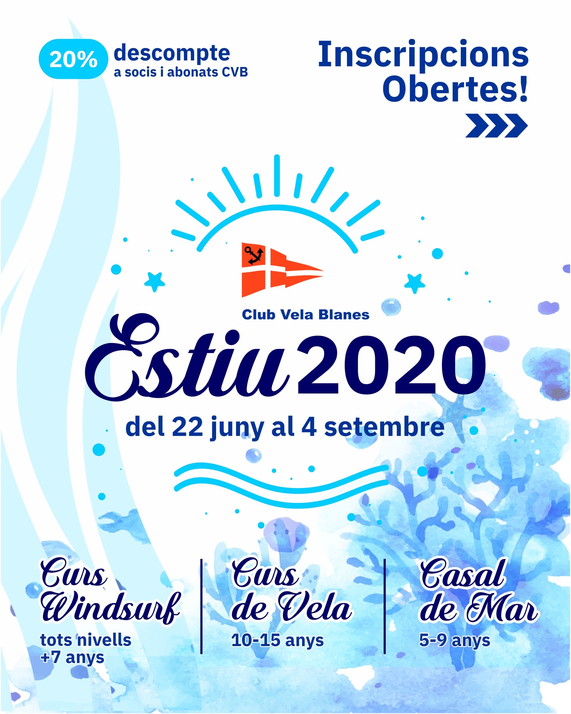 Casal de Mar i cursos de vela i windsurf 2020