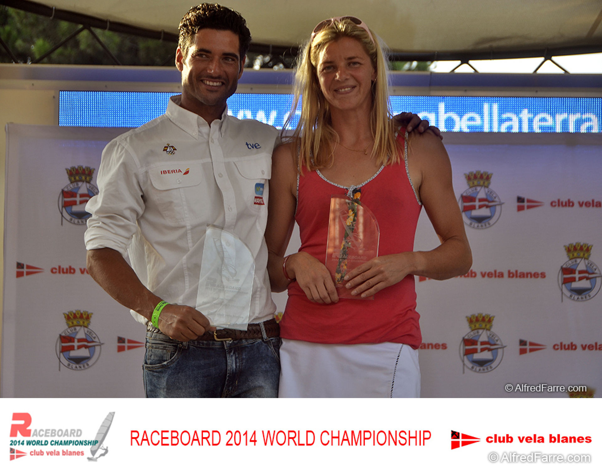 Ivan Pastor and Vita Matise Raceboard World Champions in Blanes