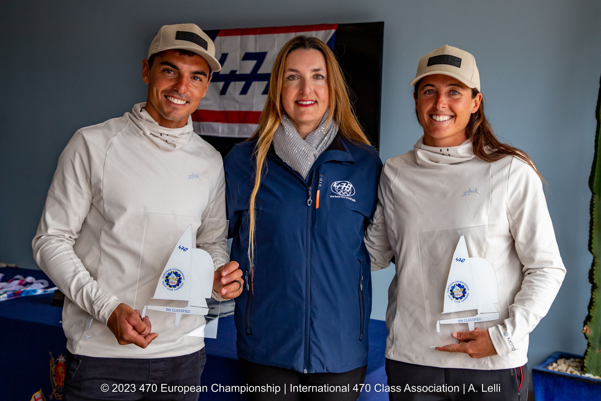 Nora Brugman y Jordi Xammar quintos al Europeo de 470 en San Remo