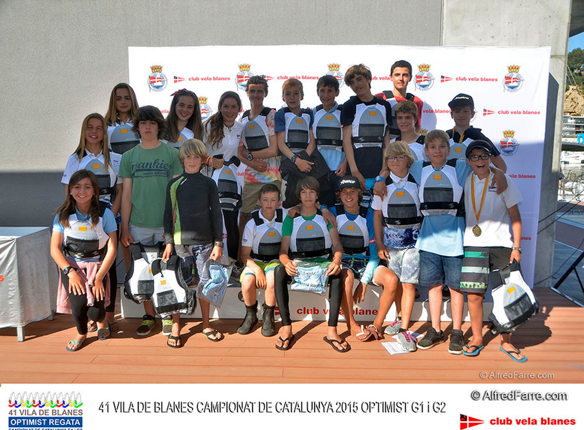 Arnau Gelpí i Nora García els nous Campions de Catalunya d'Optimist a Blanes