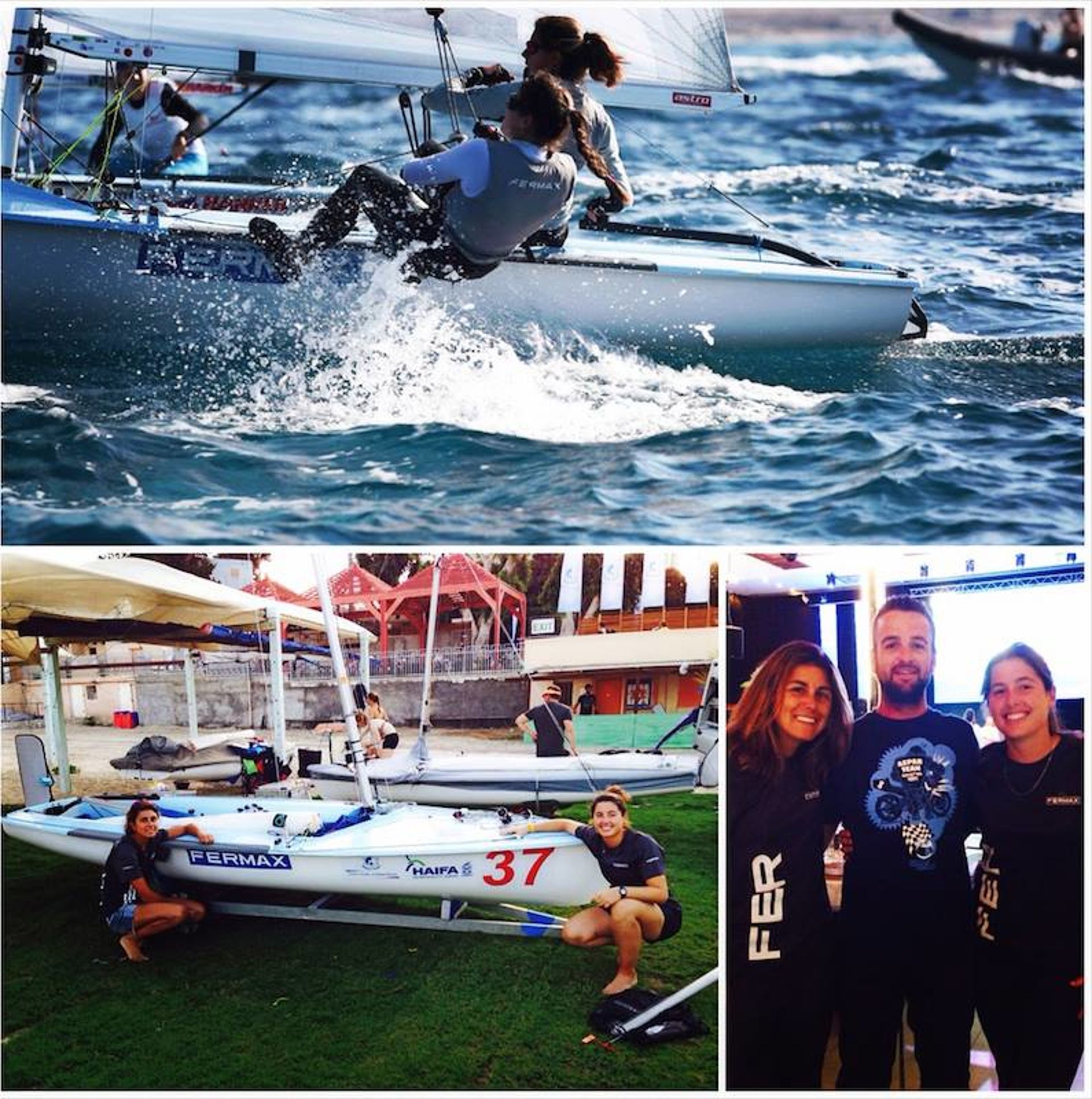 Nora Brugman porta el nom del Club Vela Blanes al Mundial de 470 a Israel.