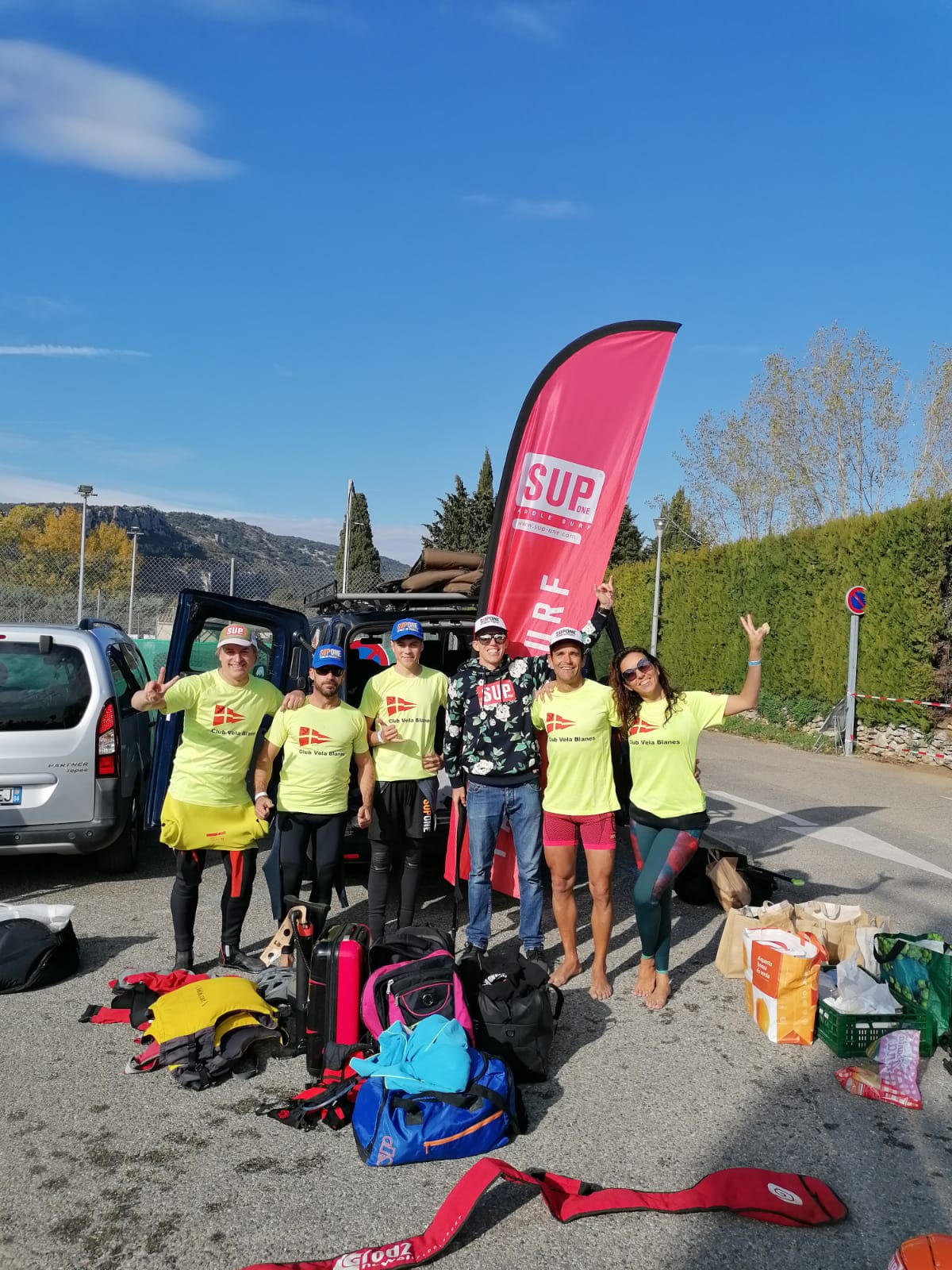 Xavi Marina (Club Vela Blanes) a l’elit del paddlesurf europeu.