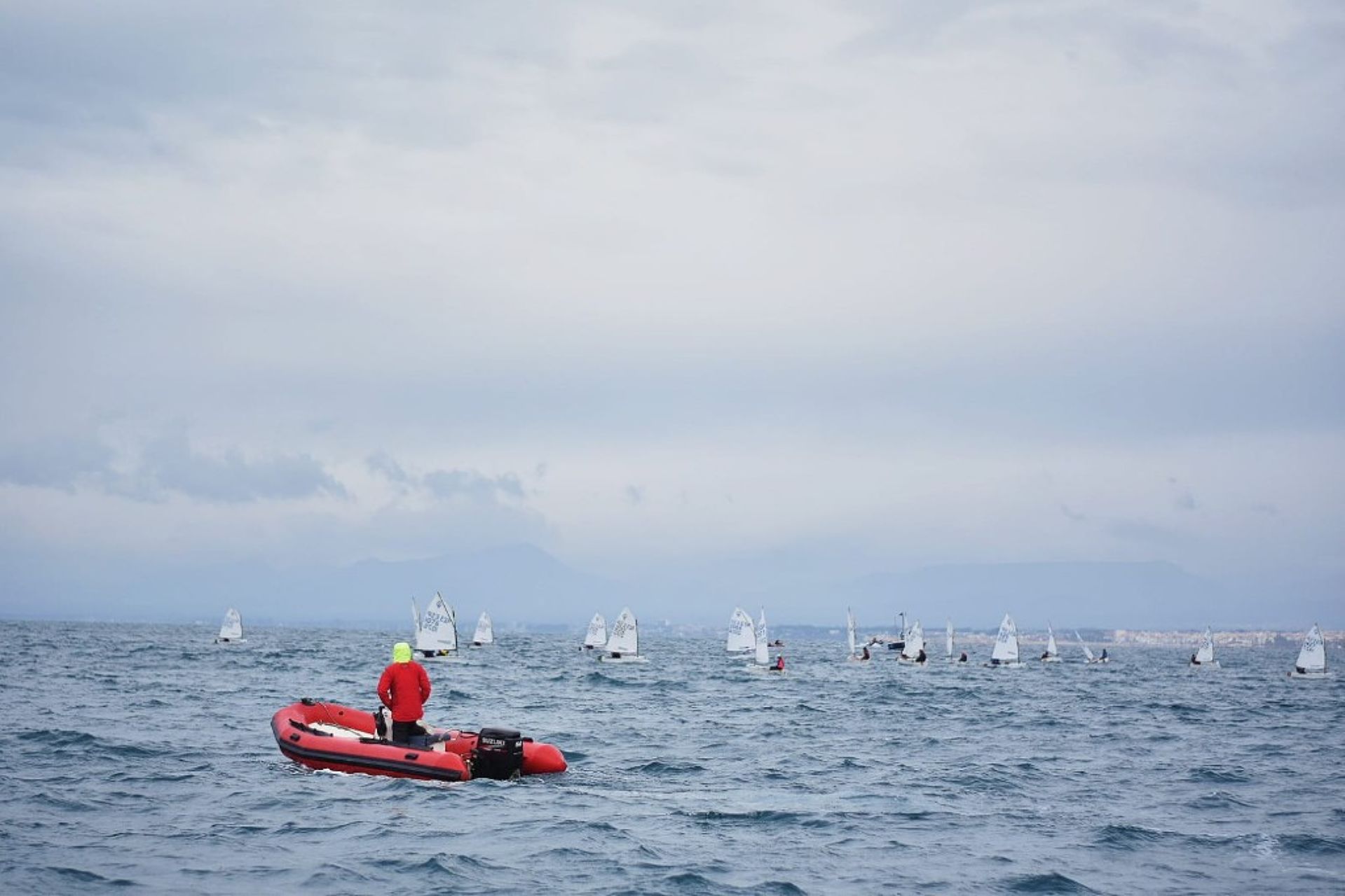 Martí Piguillem primer podi del 2019 de la classe optimist