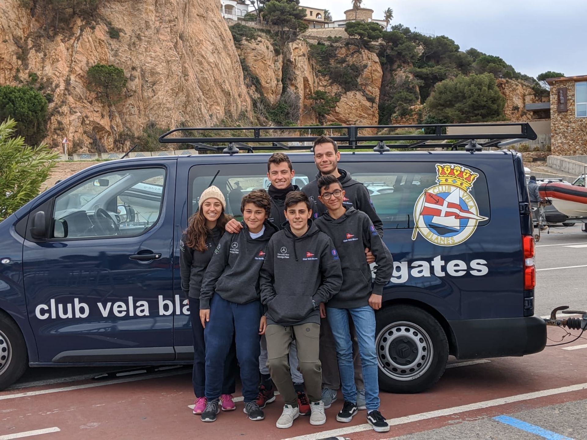 Els blanencs de la classe europa participen a la primera regata de l’any a Sant Feliu