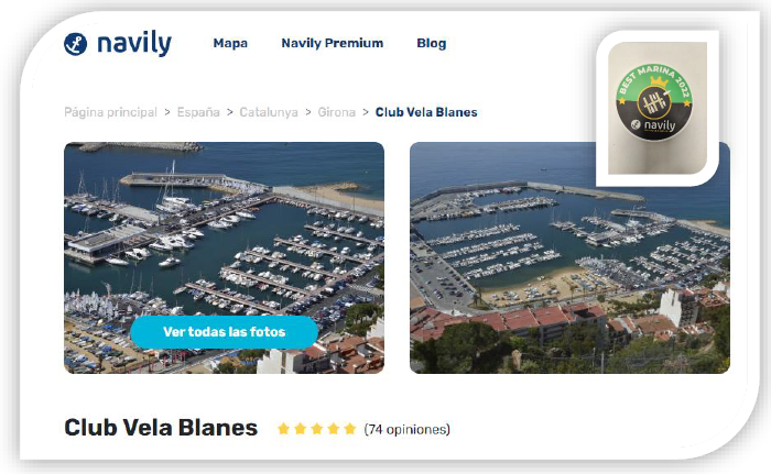 El Club de Vela Blanes millor port esportiu 2022 per segon any consecutiu.