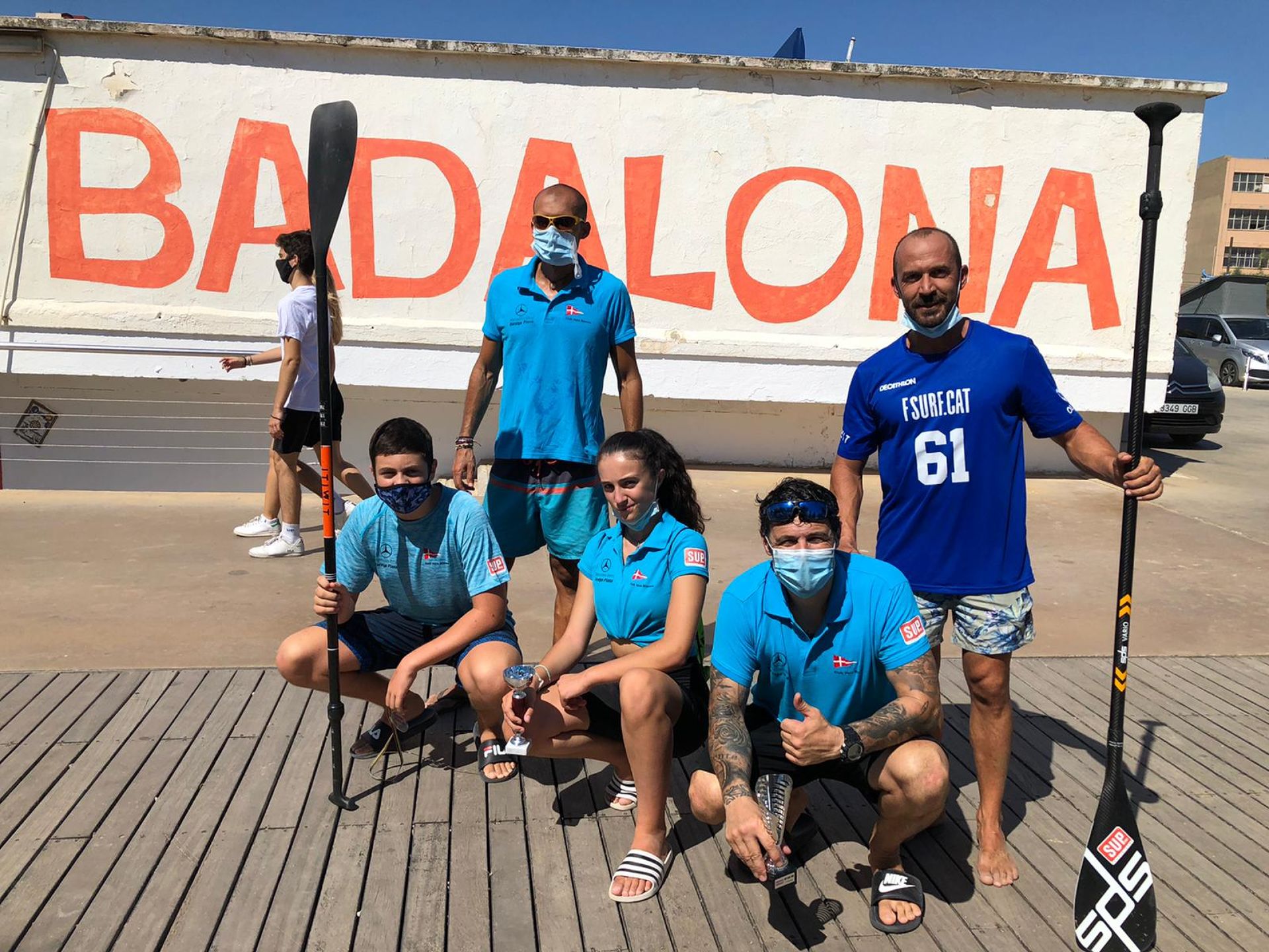 Extraordinària participació de l’equip de paddle surf del Club Vela Blanes al III Trofeu Sup Race Badalona 2020 