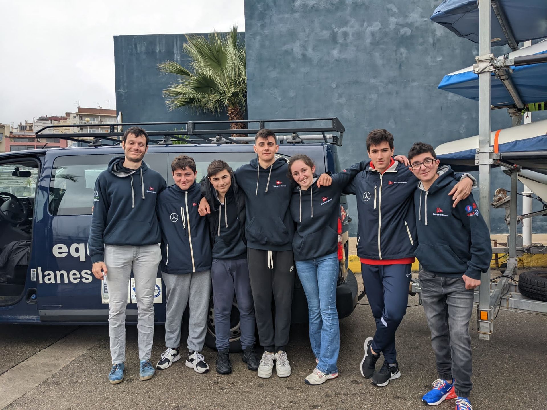 7 regatistas de la clase Europe participan en el Campeonato de Cataluña en el CN ​​Masnou
