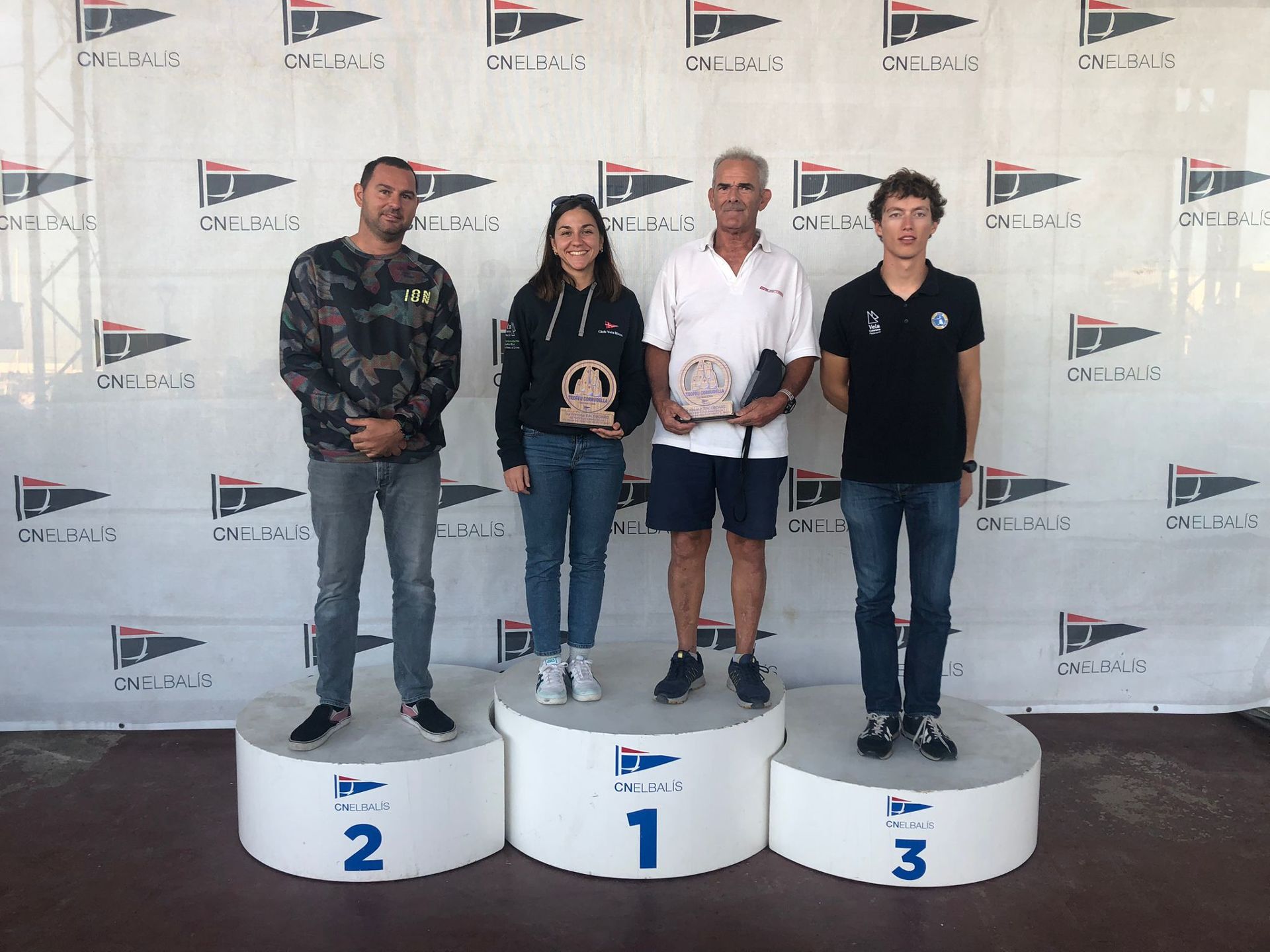 Antonio Rodriguez i Quim Figueres 1er i 2n a la classe Raceboard al Trofeu Cornudella N2