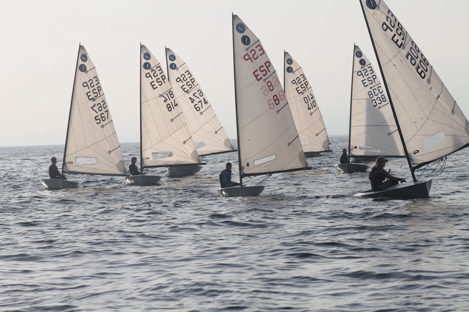 Els regatistes de la classe Europa participen al Campionat de Catalunya al CN El BalÃs.