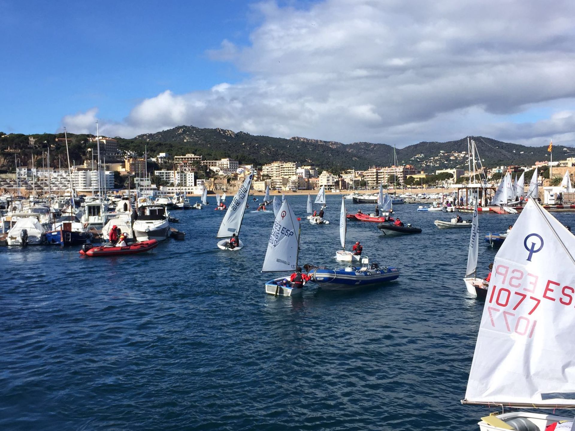 Optimist, 420 i Europes del Club Vela Blanes participen a la Guíxols Cup