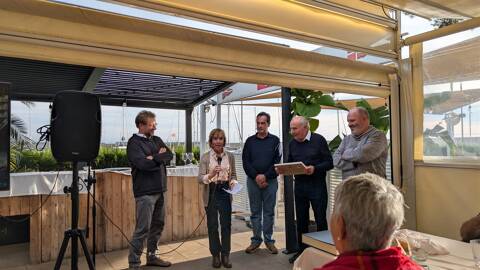 Emotiu homenatge a Eugeni Fernàndez, tot un veterà navegant del Club de Vela Blanes - 1