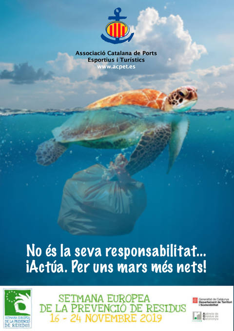 El Club de Vela Blanes s’adhereix a la doble campanya de sostenibilitat, de la FCV i l’ACPET, en la Setmana Europa de Prevenció de Residus. - 1