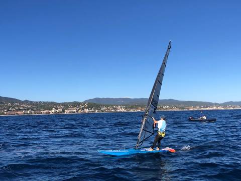 Antonio Rodriguez y Quim Figueres 1º y 2º en la clase Raceboard en el Trofeo Cornudella N2 - 3