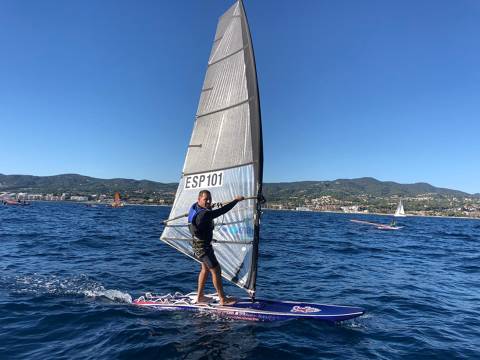 Antonio Rodriguez i Quim Figueres 1er i 2n a la classe Raceboard al Trofeu Cornudella N2 - 4