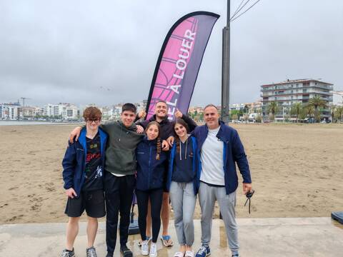 Debut del equipo de ILCA 4 en el Campeonato de Cataluña en Roses.