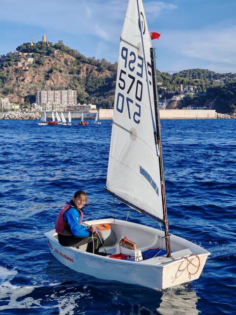 Nora, Kai i Max, participen en la seva primera N2 d’optimist amb 116 participants. - 1