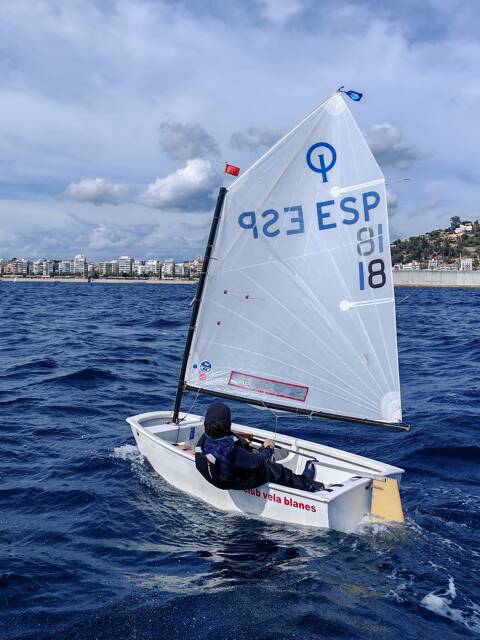 Nora, Kai i Max, participen en la seva primera N2 d’optimist amb 116 participants. - 5
