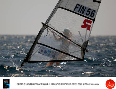 Aleksandra Blinnikka en dones i Joao Rodrigues lideren el Costa Brava World Championship de Raceboard.