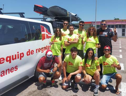 El equipo de Club Vela Blanes en el WORLD SUP FESTIVAL de Santa Pola - 1