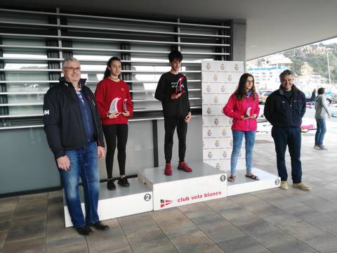 Marc Tusquets del CVB, a la classe Raceboard, Campió del Trofeu Primavera N2 - 2