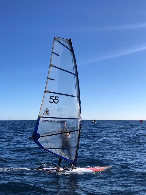 Antonio Rodriguez i Quim Figueres 1er i 2n a la classe Raceboard al Trofeu Cornudella N2 - 10