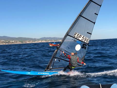 Antonio Rodriguez i Quim Figueres 1er i 2n a la classe Raceboard al Trofeu Cornudella N2 - 8