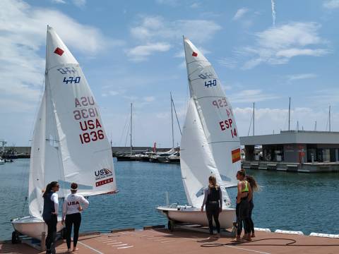 Les regatistes olímpiques trien el Club de Vela Blanes - 1