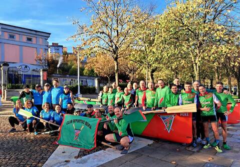 La secció de lúdica de rem del Club de Vela Blanes participa a Sestao d’un cap de setmana de formació.