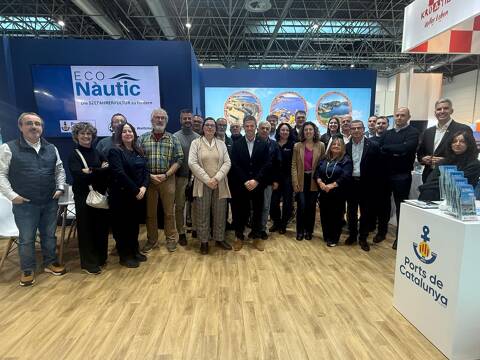 Héctor Espadas, gerent del Club de Vela Blanes, en el Saló Nàutic de Düsseldorf acompanyant a la ACPET - 1