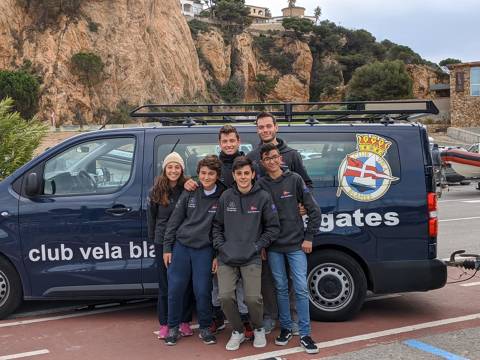 Els blanencs de la classe europa participen a la primera regata de l’any a Sant Feliu