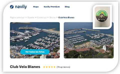 El Club de Vela Blanes millor port esportiu 2022 per segon any consecutiu.