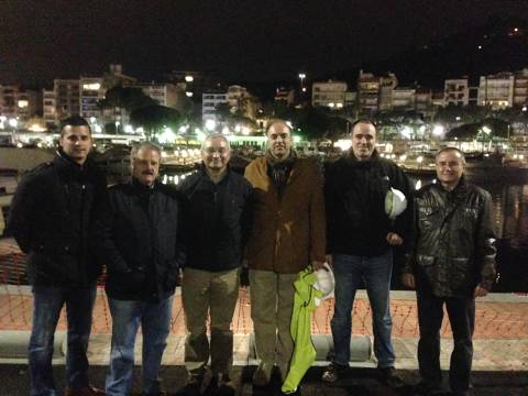 El gerent del Consorci del Port de Mataró visita les obres del Club de Vela Blanes.
