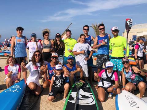 El equipo de Club Vela Blanes en el WORLD SUP FESTIVAL de Santa Pola - 2