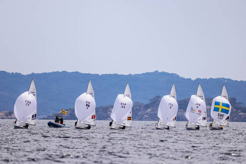Jordi Xammar i Nora Brugman setens a la Setmana Olímpica Francesa de 470 Mixt a Hyeres. - 3