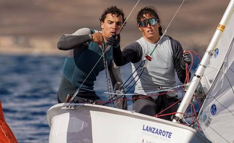 Otra medalla en el camino hacia París: Xammar y Brugman, campeones de la Lanzarote International Regatta - 1