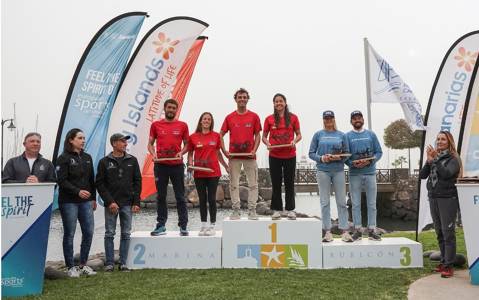 Otra medalla en el camino hacia París: Xammar y Brugman, campeones de la Lanzarote International Regatta