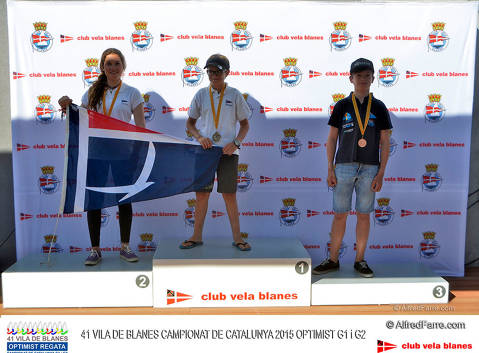 Arnau Gelpí i Nora García els nous Campions de Catalunya d'Optimist a Blanes - 1