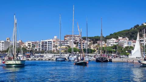 Èxit de la 1a Trobada de Vela Llatina organitzada pel Club de Vela Blanes i l'Assoc. Vela Llatina La Cala. - 1