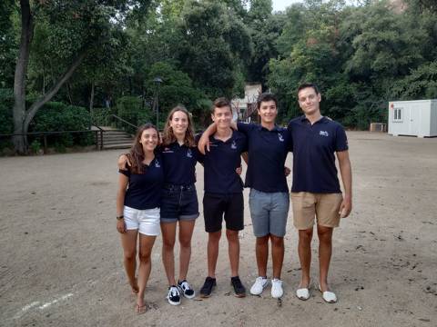 The sailors from Blanes Gal·la, Gemma, Oscar and Pol finish the world class European championship at the El Balís Sailing Club - 4