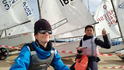 Cinco blandenses en el Trofeo Club Nàutic Masnou de la clase optimist - 1