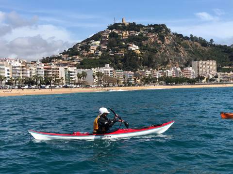 El Pagaia Club de Caiac Cap de Creus fa parada a Blanes en la seva travessia Barcelona-Llançà - 2