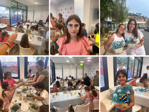 Una vintena d'infants gaudeixen de la festa infantil d'estiu del Club de Vela Blanes